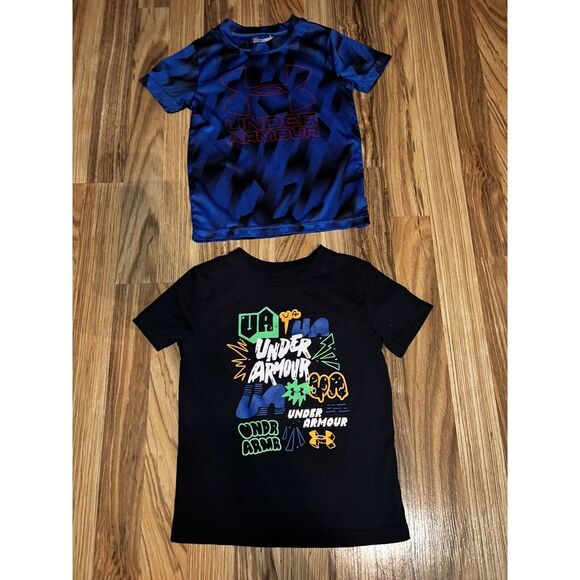 Under Armour Other - Under Armour Boy's T-shirt Sz 4 Graphic Tee‎ Lot Of 2